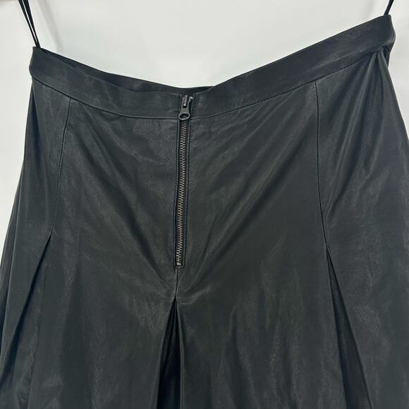 Haute Hippie Black Leather Skort – Size Small - Picture 3 of 8